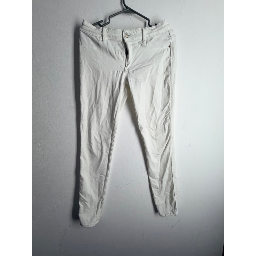 Abercrombie & Fitch White Skinny Jeans Womens 8R W29 L29 Low Rise Denim Pants